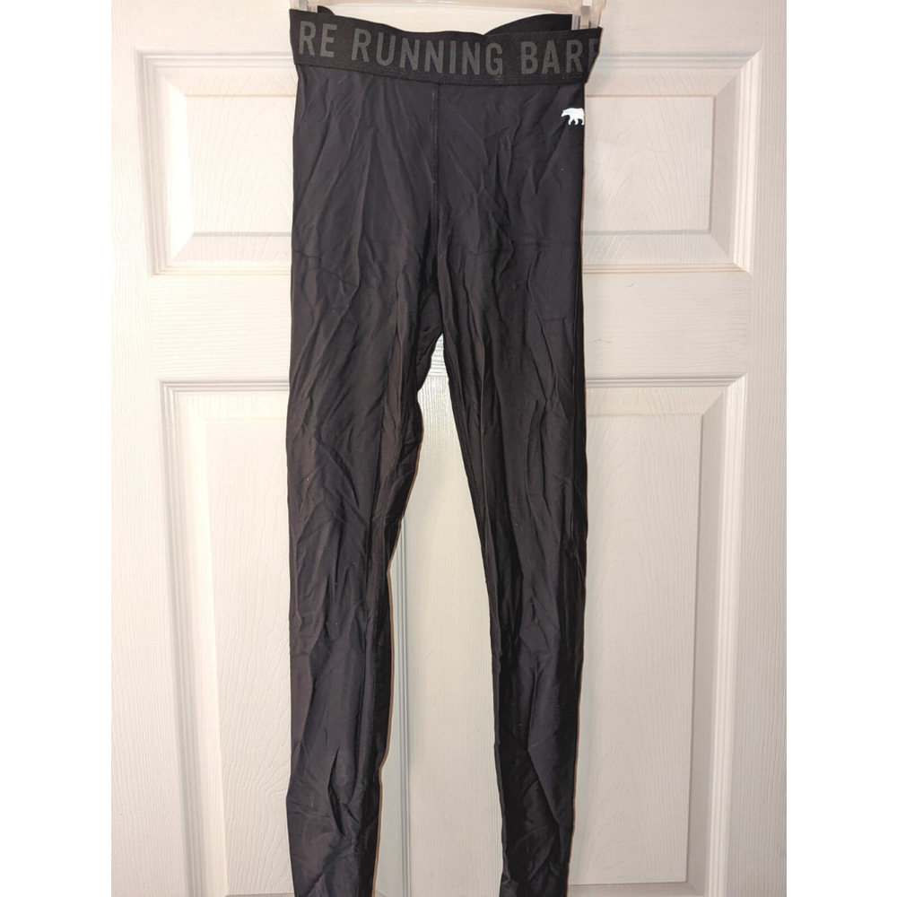 Running Bare Leggings Womens 4/6 Sports Compression USA Workout Black